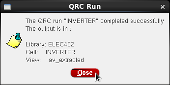 Figure 17 QRC Run Completion Notification.